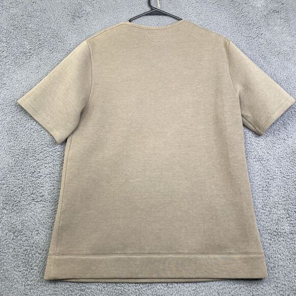 Helmut Lang Shirt Mens Medium Beige Oversized Short Sleeve Sweatshirt Pocket Tee - Picture 12 of 14